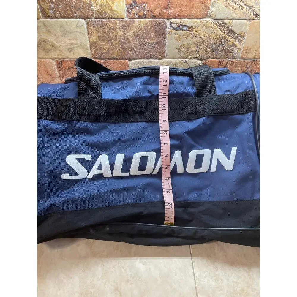 Salomon Duffel Bag Blue Gym Travel Sports Bag Large Multi Pocket Hockey